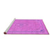 Sideview of Machine Washable Abstract Purple Modern Area Rugs, wshabs2781pur