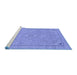 Sideview of Machine Washable Abstract Blue Modern Rug, wshabs2781blu