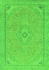 Abstract Green Modern Rug, abs2781grn