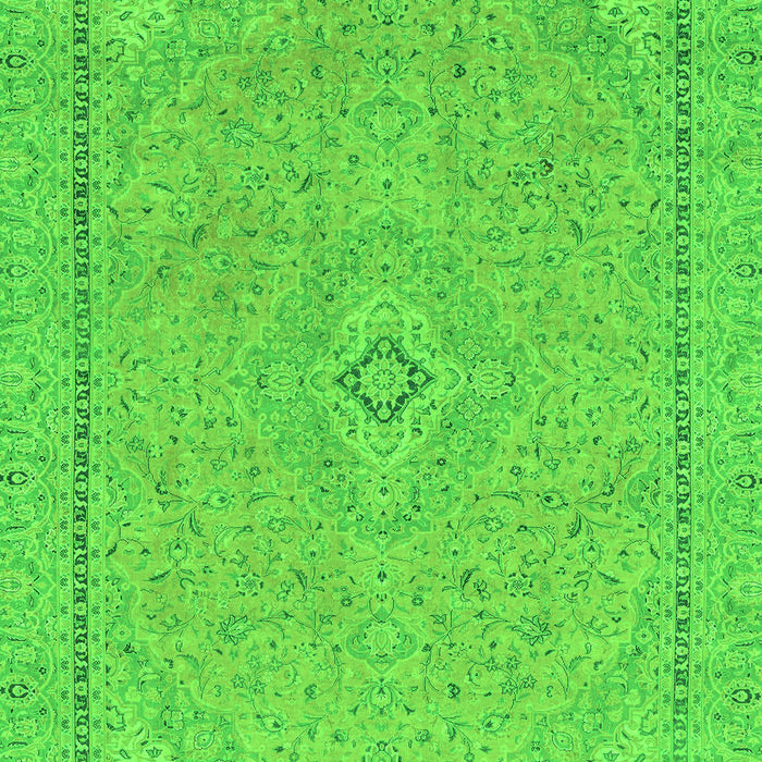 Abstract Green Modern Rug, abs2781grn