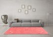 Modern Red Washable Rugs