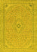 Abstract Yellow Modern Rug, abs2781yw