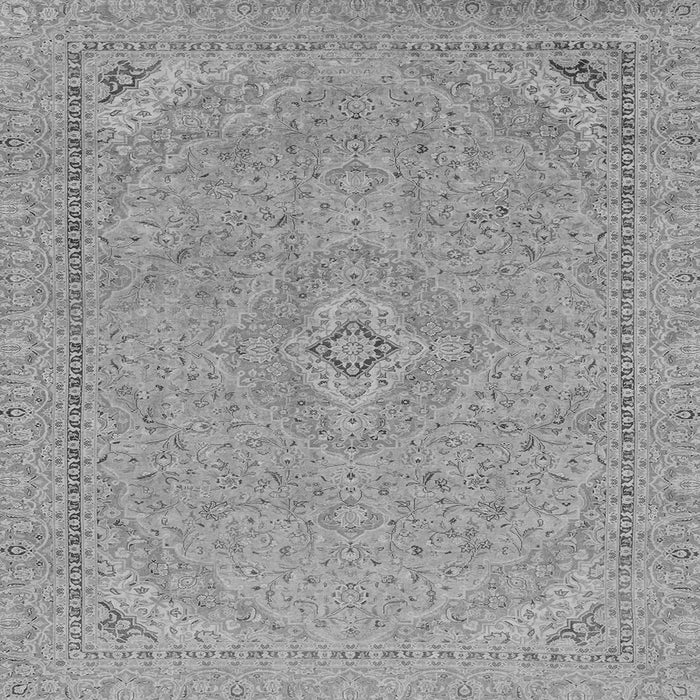 Square Abstract Gray Modern Rug, abs2781gry