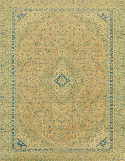 Abstract Metallic Gold Modern Rug, abs2781