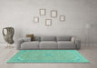 Machine Washable Abstract Light Blue Modern Rug in a Living Room, wshabs2781lblu