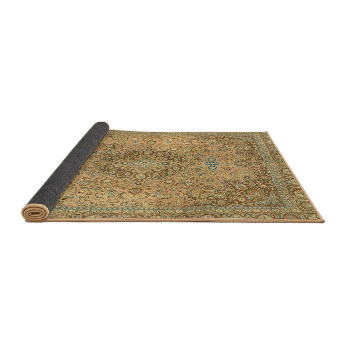 Sideview of Abstract Light Brown Modern Rug, abs2782