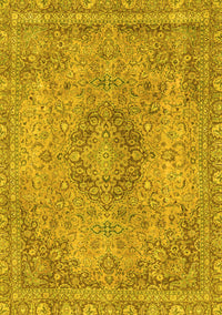 Abstract Yellow Modern Rug, abs2782yw