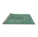 Sideview of Machine Washable Abstract Light Blue Modern Rug, wshabs2782lblu