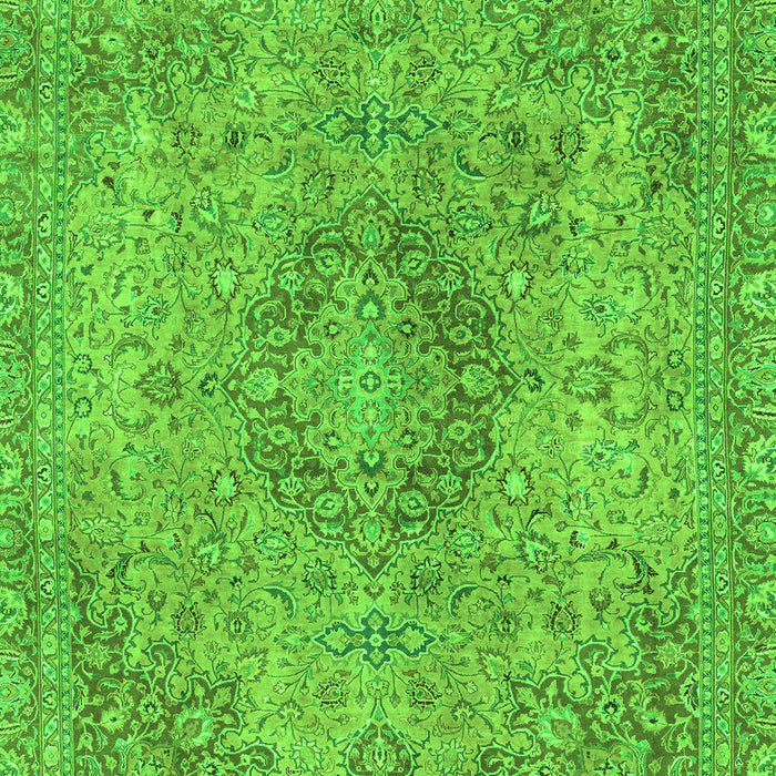 Machine Washable Abstract Green Modern Area Rugs, wshabs2782grn