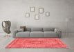 Modern Red Washable Rugs