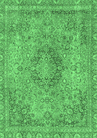 Abstract Emerald Green Modern Rug, abs2782emgrn