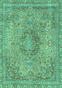 Abstract Turquoise Modern Rug, abs2782turq