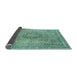 Sideview of Abstract Light Blue Modern Rug, abs2782lblu