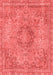 Abstract Red Modern Area Rugs