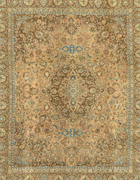 Machine Washable Abstract Light Brown Rug, wshabs2782