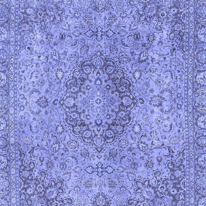 Abstract Blue Modern Rug, abs2782blu