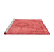 Modern Red Washable Rugs