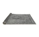 Sideview of Abstract Gray Modern Rug, abs2782gry