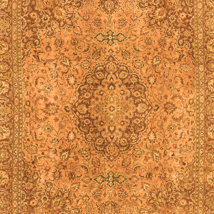 Machine Washable Abstract Orange Modern Area Rugs, wshabs2782org