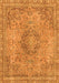 Abstract Orange Modern Rug, abs2782org