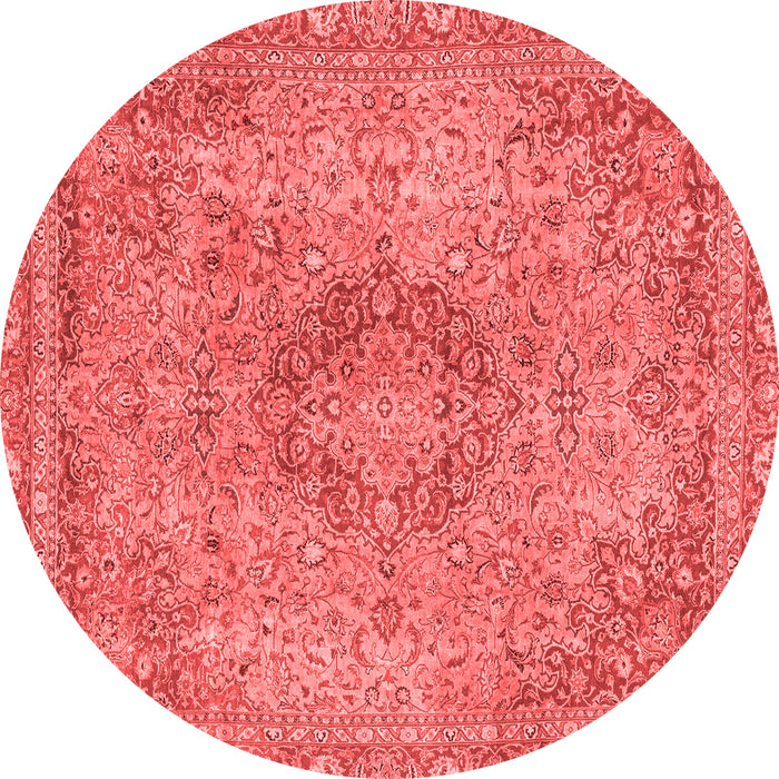 Abstract Red Modern Rug, abs2782red
