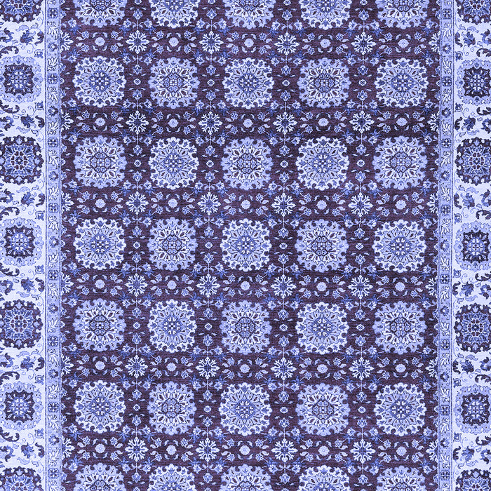 Machine Washable Oriental Blue Traditional Rug, wshabs2783blu