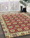 Machine Washable Abstract Red Rug in a Family Room, wshabs2783