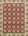 Machine Washable Abstract Red Rug, wshabs2783