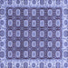 Square Oriental Blue Traditional Rug, abs2783blu