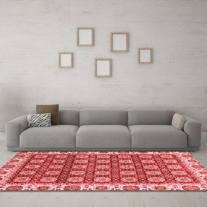 Traditional Red Washable Rugs