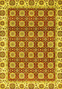 Oriental Yellow Traditional Rug, abs2783yw