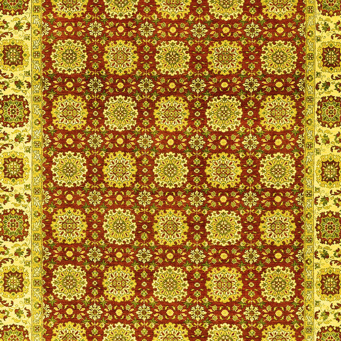 Oriental Yellow Traditional Rug, abs2783yw