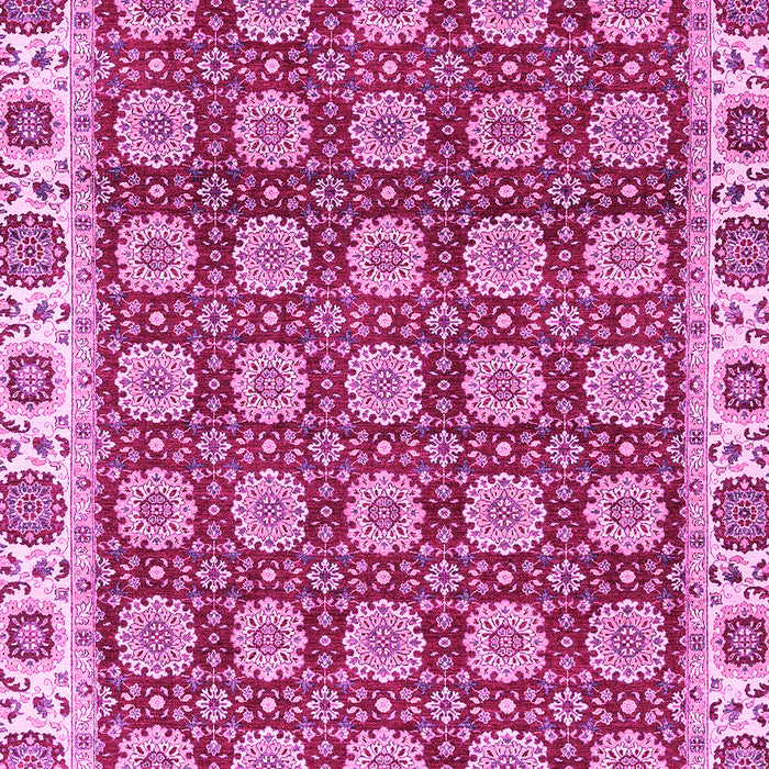 Machine Washable Oriental Pink Traditional Rug, wshabs2783pnk