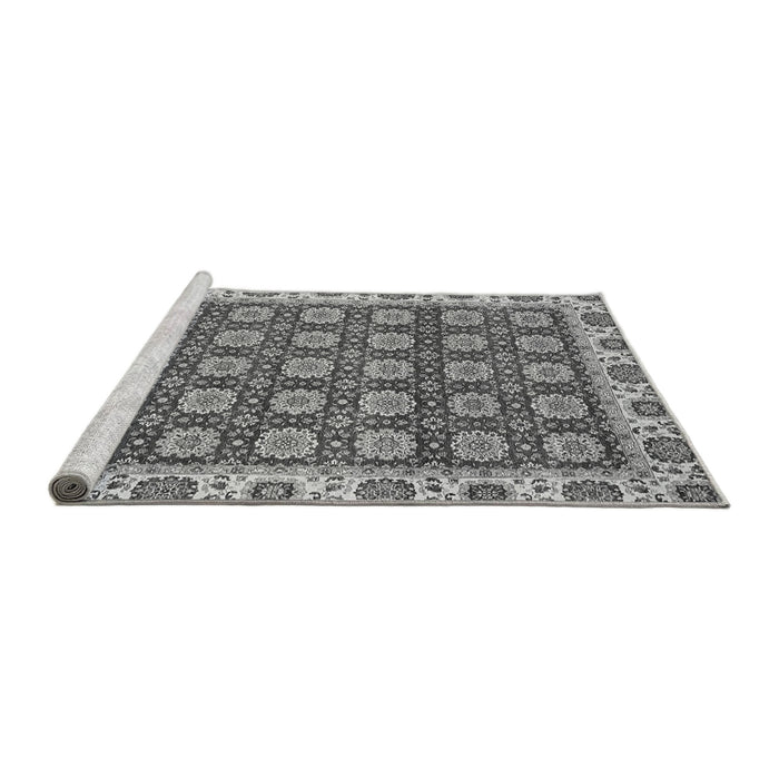 Sideview of Machine Washable Oriental Gray Traditional Rug, wshabs2783gry