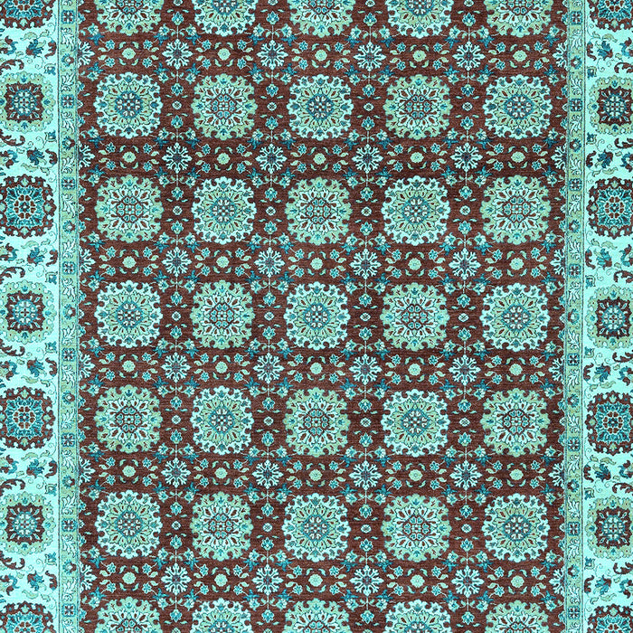 Machine Washable Oriental Light Blue Traditional Rug, wshabs2783lblu