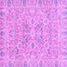 Square Oriental Purple Traditional Rug, abs2784pur