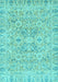 Machine Washable Oriental Light Blue Traditional Rug, wshabs2784lblu