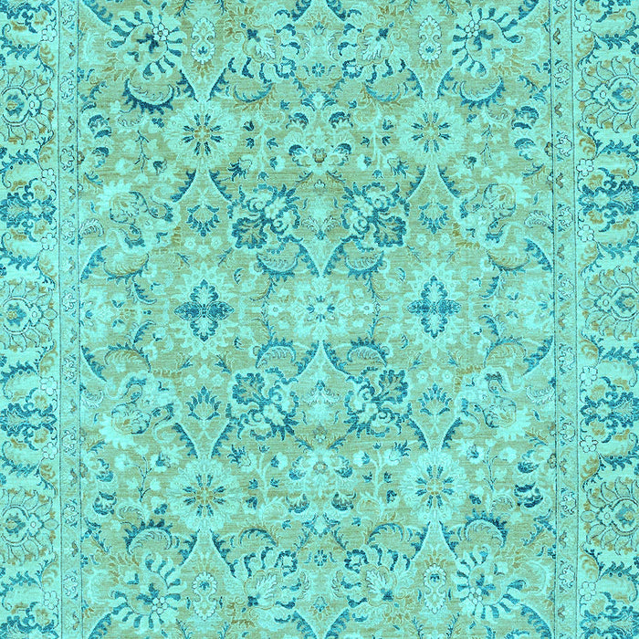 Machine Washable Oriental Light Blue Traditional Rug, wshabs2784lblu