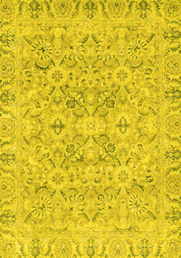 Oriental Yellow Traditional Rug, abs2784yw