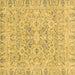 Square Oriental Brown Traditional Rug, abs2784brn