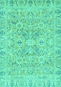 Oriental Turquoise Traditional Rug, abs2784turq