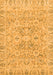 Machine Washable Oriental Orange Traditional Area Rugs, wshabs2784org