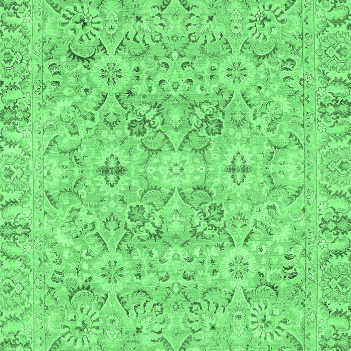 Oriental Emerald Green Traditional Rug, abs2784emgrn