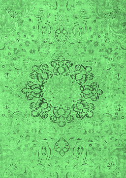 Abstract Emerald Green Modern Rug, abs2785emgrn