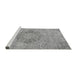 Sideview of Machine Washable Abstract Gray Modern Rug, wshabs2785gry