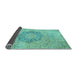 Sideview of Abstract Light Blue Modern Rug, abs2785lblu