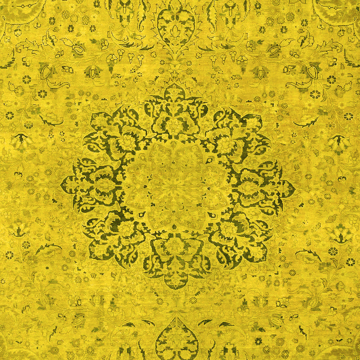Abstract Yellow Modern Rug, abs2785yw