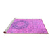 Sideview of Machine Washable Abstract Purple Modern Area Rugs, wshabs2785pur