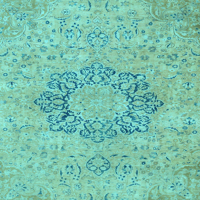 Square Abstract Light Blue Modern Rug, abs2785lblu