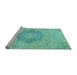 Sideview of Machine Washable Abstract Light Blue Modern Rug, wshabs2785lblu